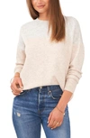 Vince Camuto Extend Shoulder Colorblock Sweater In Malted