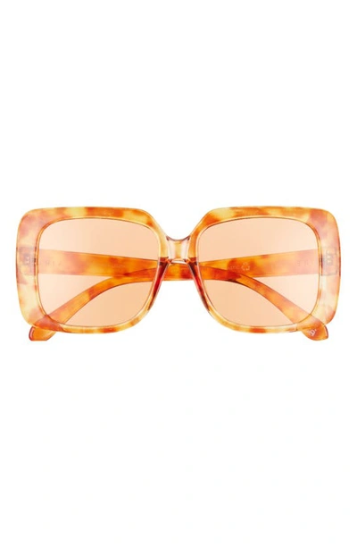 Aire Cassiopeia 55mm Square Sunglasses In Amber Tort