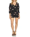1.state Ruffle Sleeve Romper In Rich Black