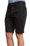 34 Heritage Nevada Twill Shorts In Black Twill