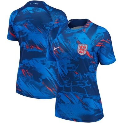 Nike England  Women's Dri-fit Pre-match Soccer Top In Blue