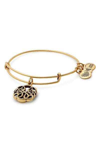 Alex And Ani Path Of Life Adjustable Wire Bangle (nordstrom Exclusive) In Russian Gold