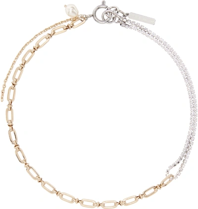 Justine Clenquet Gold Jamie Choker In Two Tone