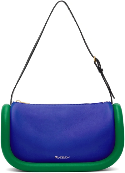 Jw Anderson Blue & Green Bumper Shoulder Bag In 859 Cobalt/bright Gr