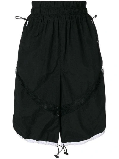 Almaz Lace Sports Shorts - Black