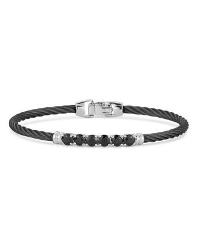 Alor Noir Onyx Bangle In Black