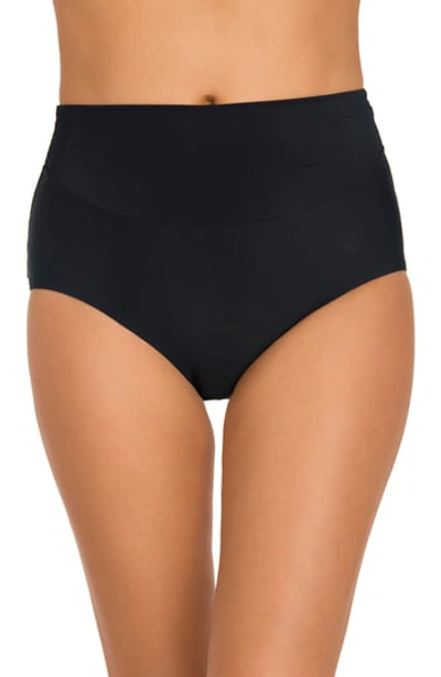 Amoressa Martini High Waist Bikini Bottoms In Black