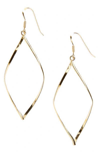 Argento Vivo Marquise Earrings In Gold Vermeil High Polish