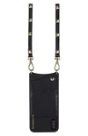 Bandolier Sarah Studded Leather Iphone Crossbody In New Black/ Gold