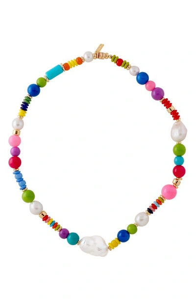 Martha Calvo Montage Beaded Necklace In Multi