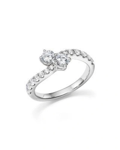 Bloomingdale's Diamond Two Stone Ring In 14k White Gold, 1.0 Ct. T.w. - 100% Exclusive