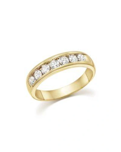Bloomingdale's Diamond Men's Band In 14k Yellow Gold, 1.0 Ct. T.w. - 100% Exclusive In White/yellow