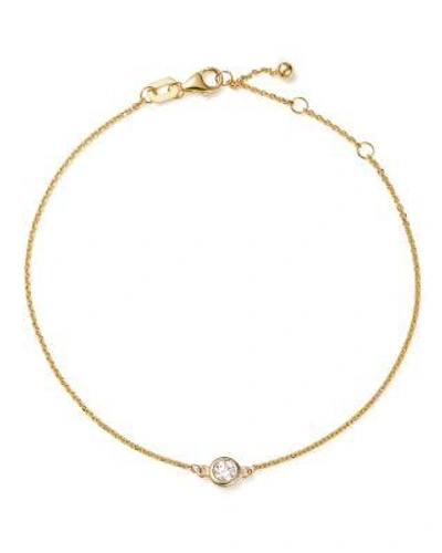 Bloomingdale's Diamond Bezel Set Bracelet In 14k Yellow Gold, .15 Ct. T.w. - 100% Exclusive In White/gold
