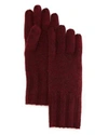 C By Bloomingdale's Ribbed Cashmere Gloves - 100% Exclusive In Burgundy