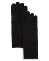 C By Bloomingdale's Ribbed Cashmere Gloves - 100% Exclusive In Black
