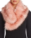 Cara New York Faux Fur Collar - 100% Exclusive In Light Pink