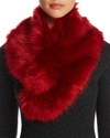 Cara New York Faux Fur Collar - 100% Exclusive In Red