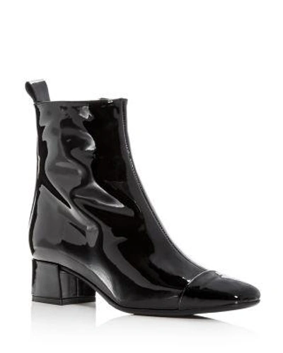 Carel Women's Estime Patent Leather Block Heel Booties In Black