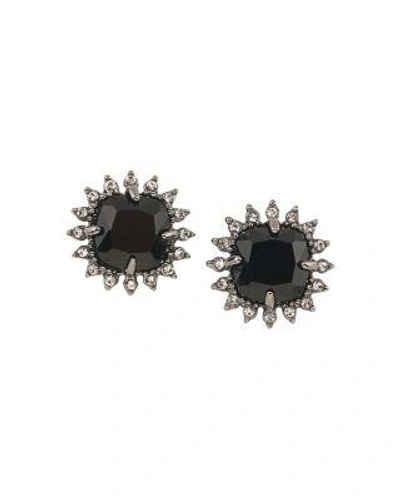 Carolee Cushion Clip-on Earrings In Hematite