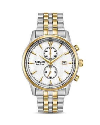 Citizen Eco-drive Men's Chronograph Corso Two-tone Stainless Steel Bracelet Watch 43mm