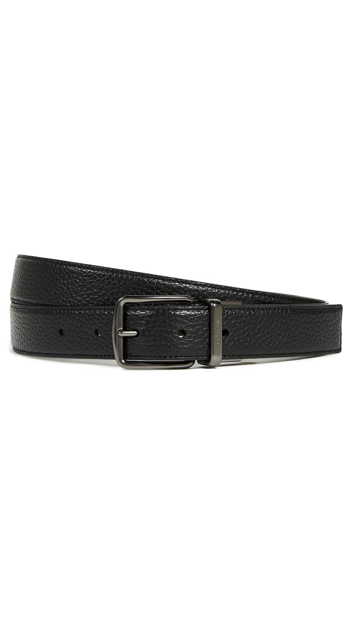 Coach Regular Harness Belt In Black/mahogany | ModeSens