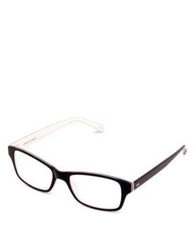 Corinne Mccormack Women's Jess Square Readers, 51mm In Black/ White