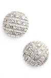 Dana Rebecca Designs 14kt White Gold Lauren Joy Diamond Stud Earrings In Silver