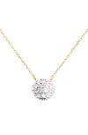 Dana Rebecca Designs Lauren Joy Diamond Disc Pendant Necklace In Gold