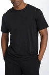 Daniel Buchler Peruvian Pima Cotton Lounge Tee In Black