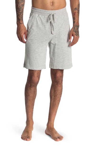 Daniel Buchler Recycled Cotton Blend Lounge Shorts In Grey Heather