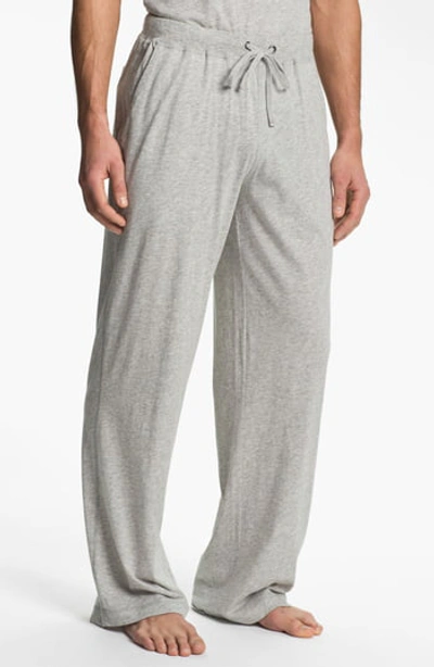 Daniel Buchler Peruvian Pima Lightweight Cotton Lounge Pants In Gray Heather