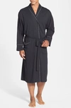 Daniel Buchler Peruvian Pima Cotton Robe In Black