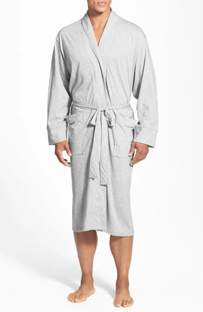 Daniel Buchler Peruvian Pima Cotton Robe In Grey Heather