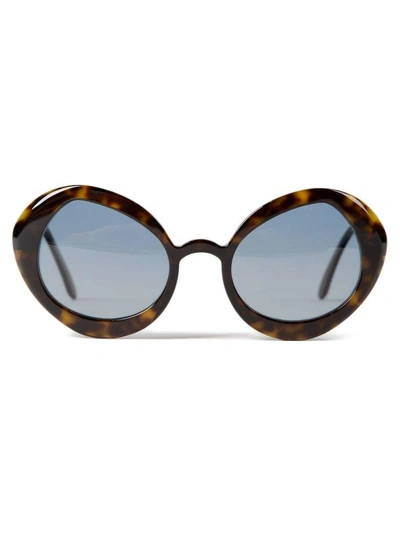 Delirious Round Frame Sunglasses In Titania