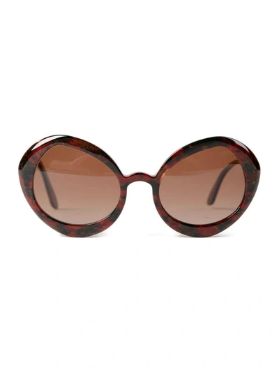 Delirious Round Frame Sunglasses In Sibilla Titania