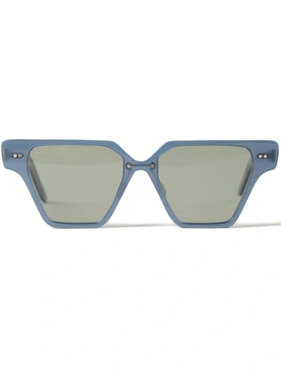 Delirious Square Frame Sunglasses In Blue Magic