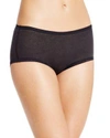 Fine Lines Pure Cotton Briefs In Black