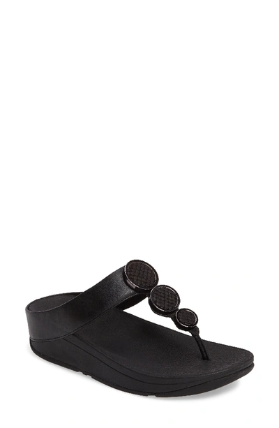 Fitflop Halo Sandal In Black Leather