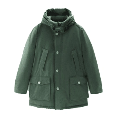 Woolrich Arctic Hooded Parka In Green