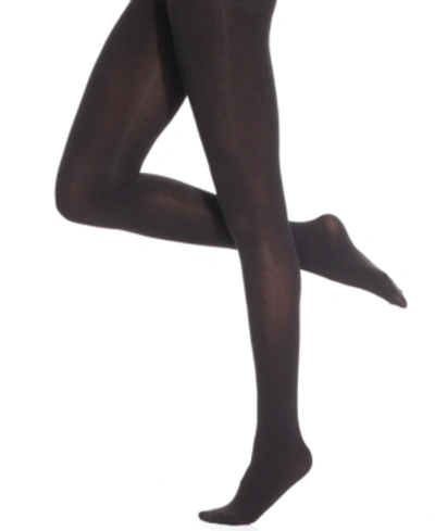 Hue Thermo-luxe Control Top Tights In Black