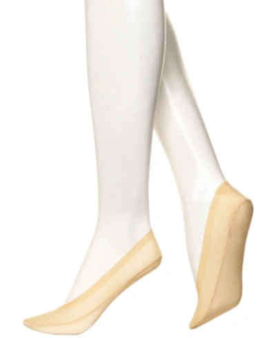 Hue Women's Perfect Edge Liner Socks U12763 In Natural