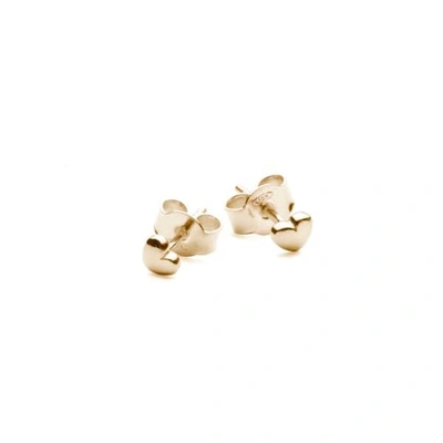 Isabel Lennse Mini Heart Gold Earrings