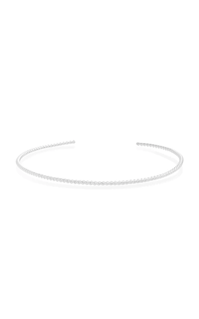 Isabel Lennse Sterling Silver Twisted Choker Necklace