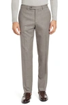 Jack Victor Pablo Marled Dress Pants In Taupe