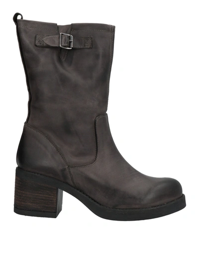 Accademia Ankle Boots In Lead