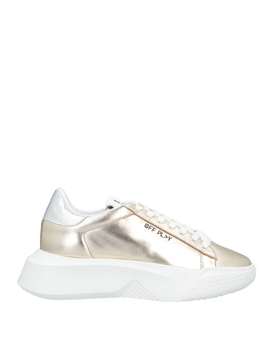 Off Play Sneakers In Gold