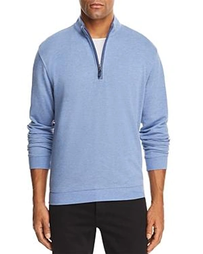 Johnnie-o Sully Quarter-zip Pullover In Glacier Blue