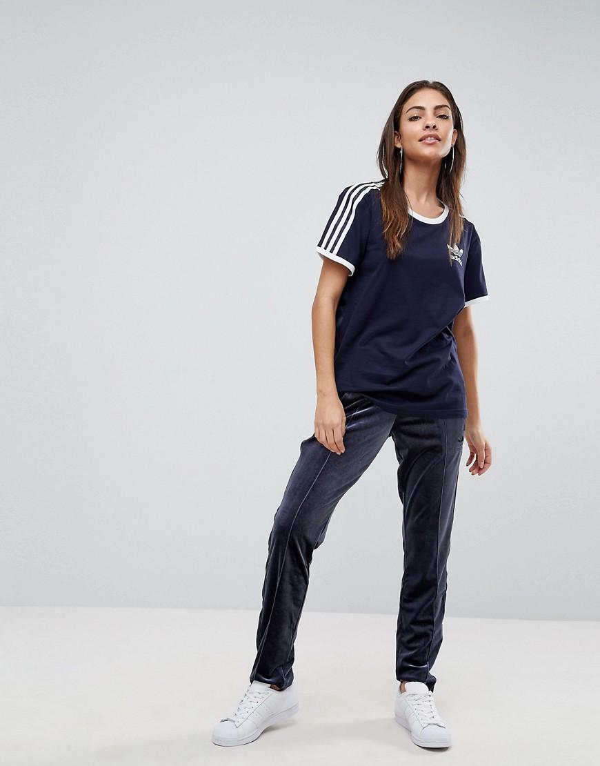 adidas velour track pant