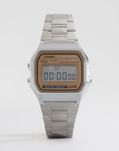 Casio A158wea-9ef Classic Retro Digital Watch - Silver