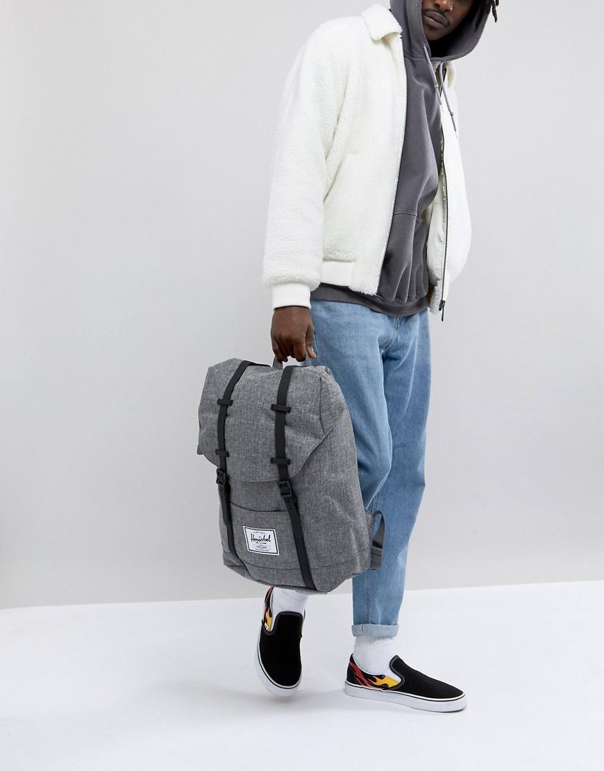 Herschel Supply Co Retreat Backpack In Crosshatch 19.5l - Gray | ModeSens